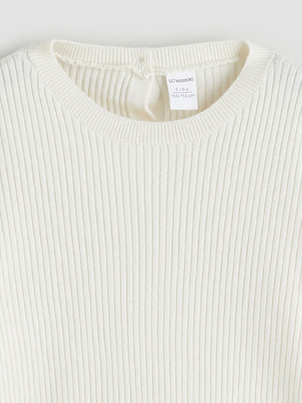 LCW Kids Girl ECRU Sweater -W5EF93Z1-FDW