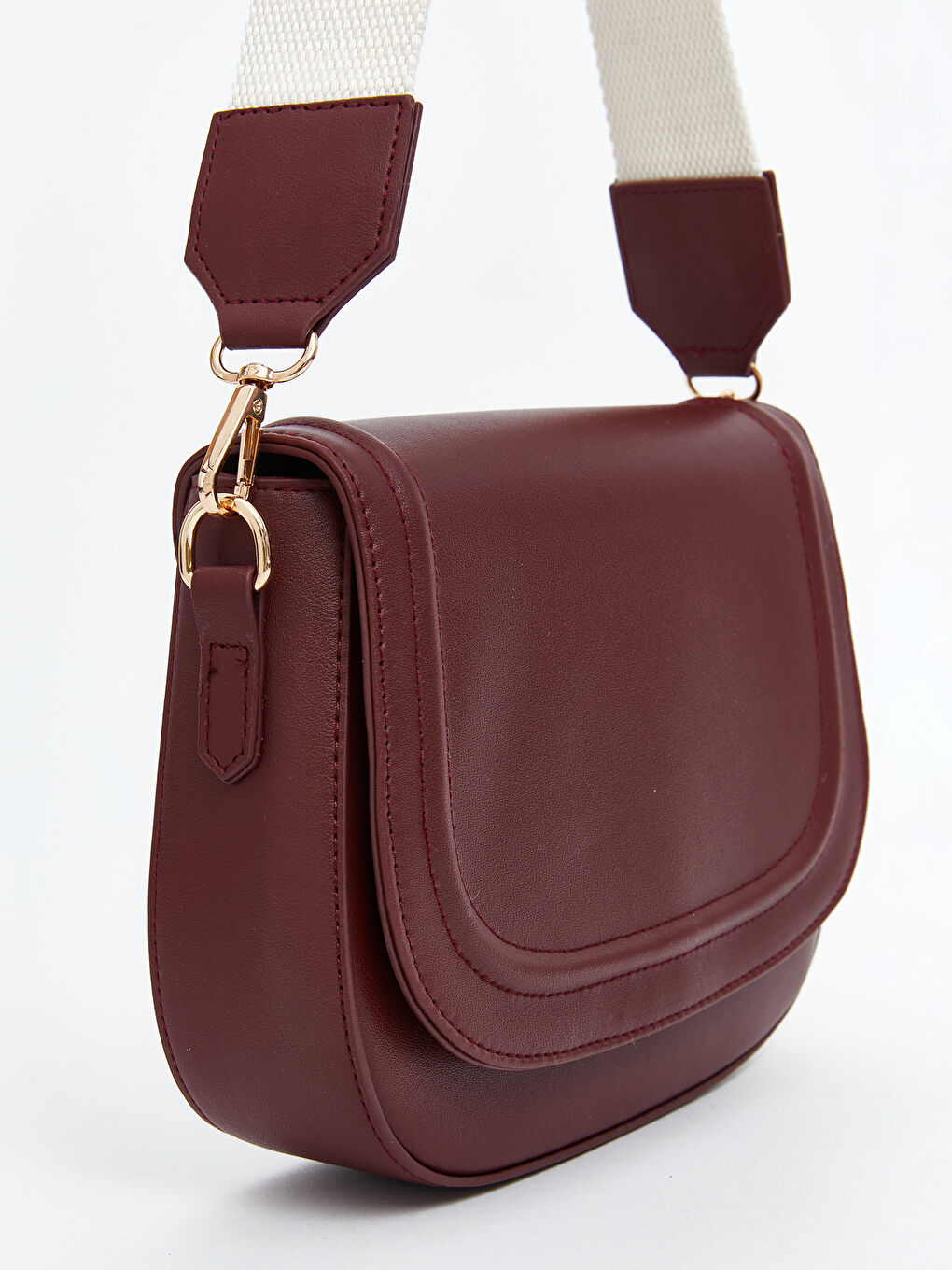 Leather-Look Women's Shoulder Bag-2
