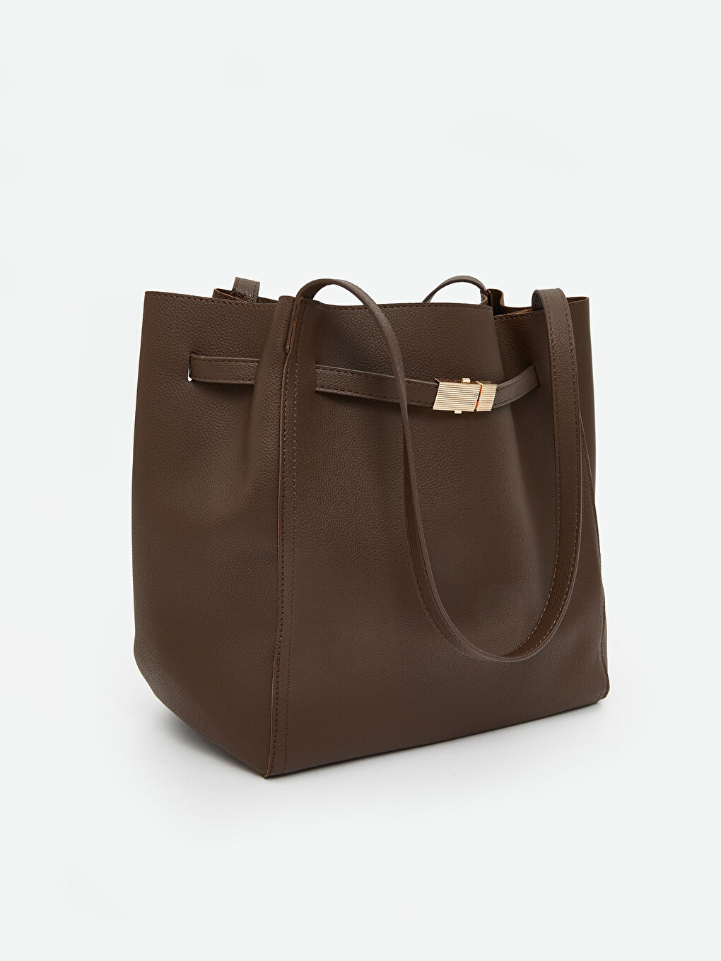 Leather-Look Women's Shoulder Bag-1