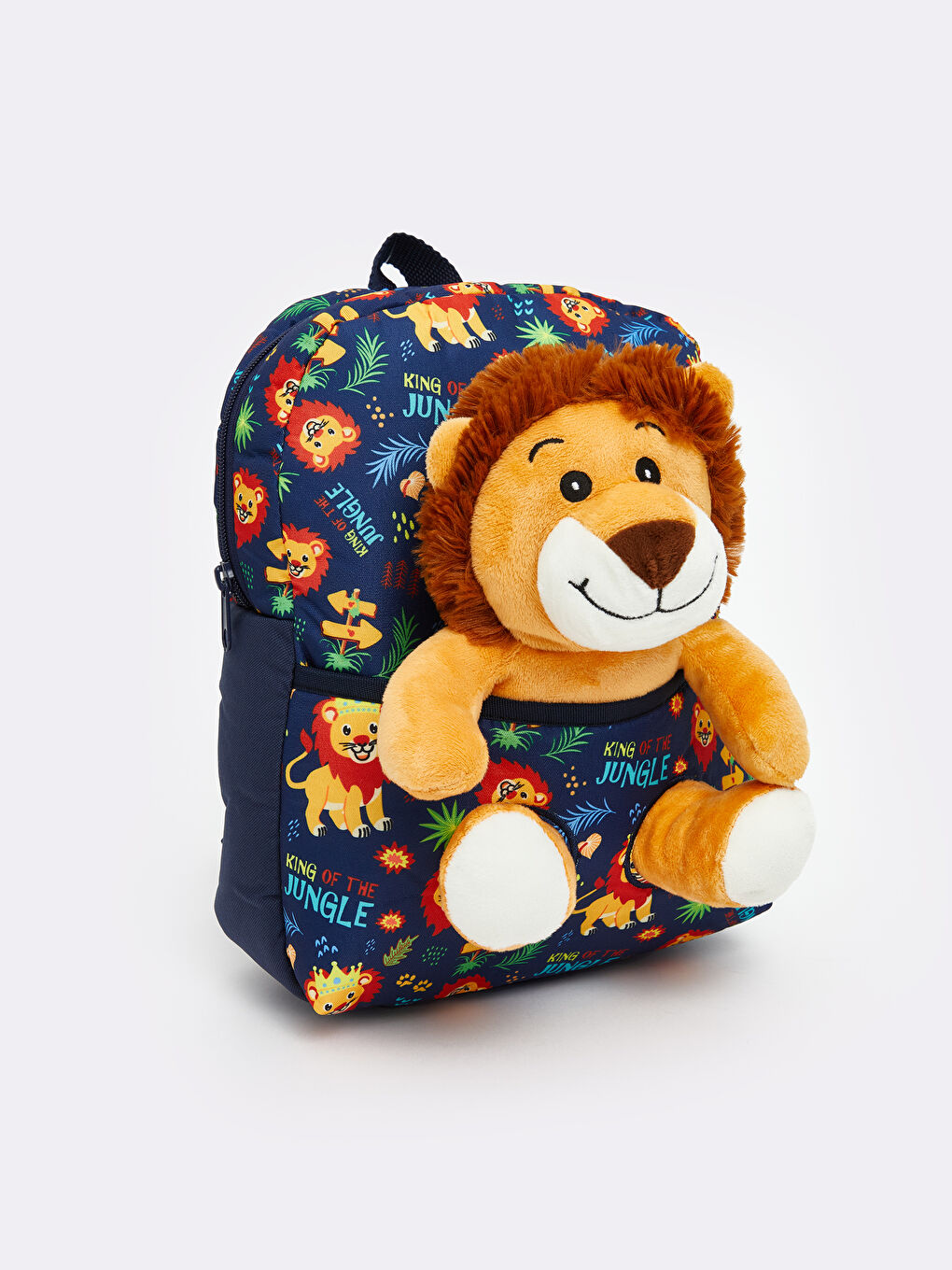 Karışık Aslan Figürlü Erkek Çocuk Sırt Çantası-1