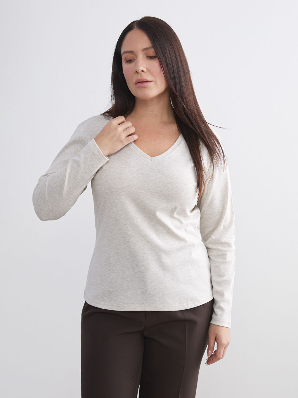 V Neck Women's Body-1