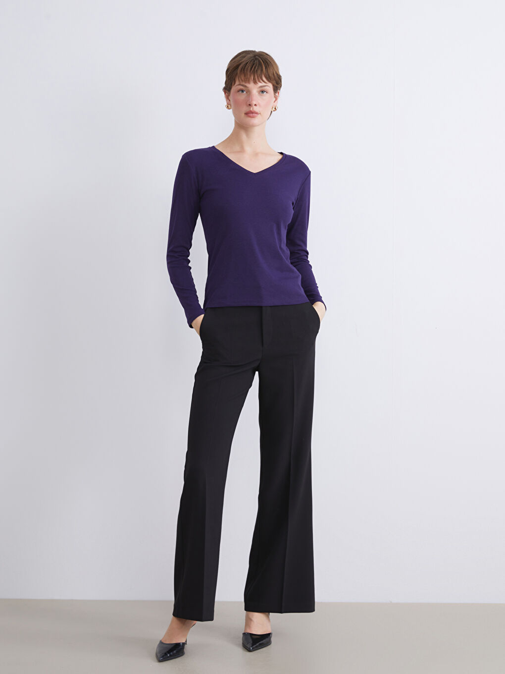 V Neck Women's Body-2