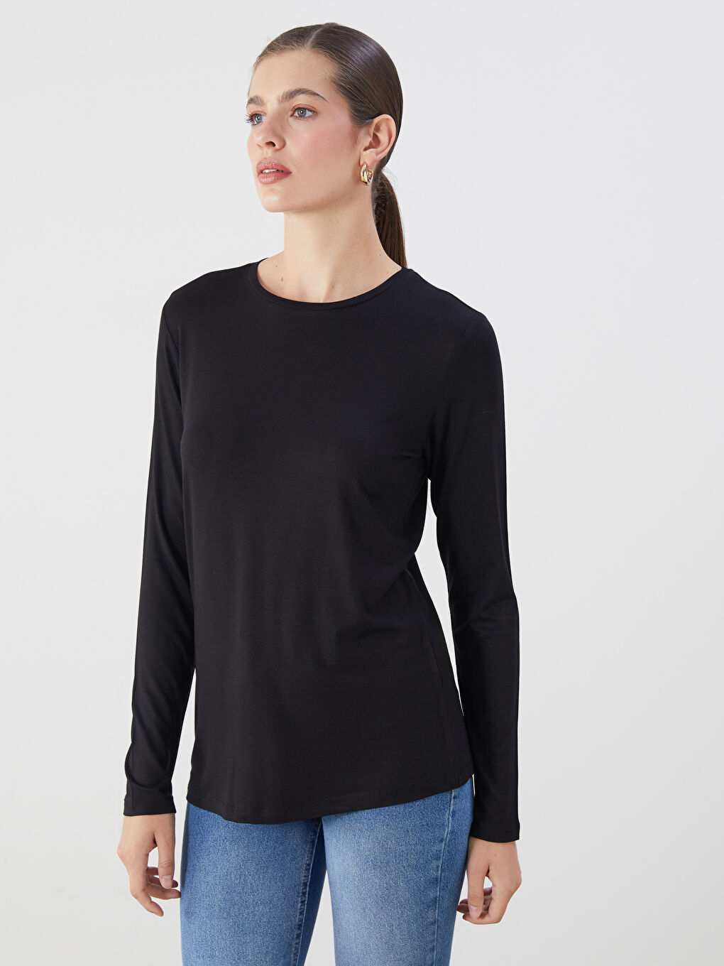LCWAIKIKI Classic Crew Neck Women's T-Shirt -W5EG78Z8-CVL