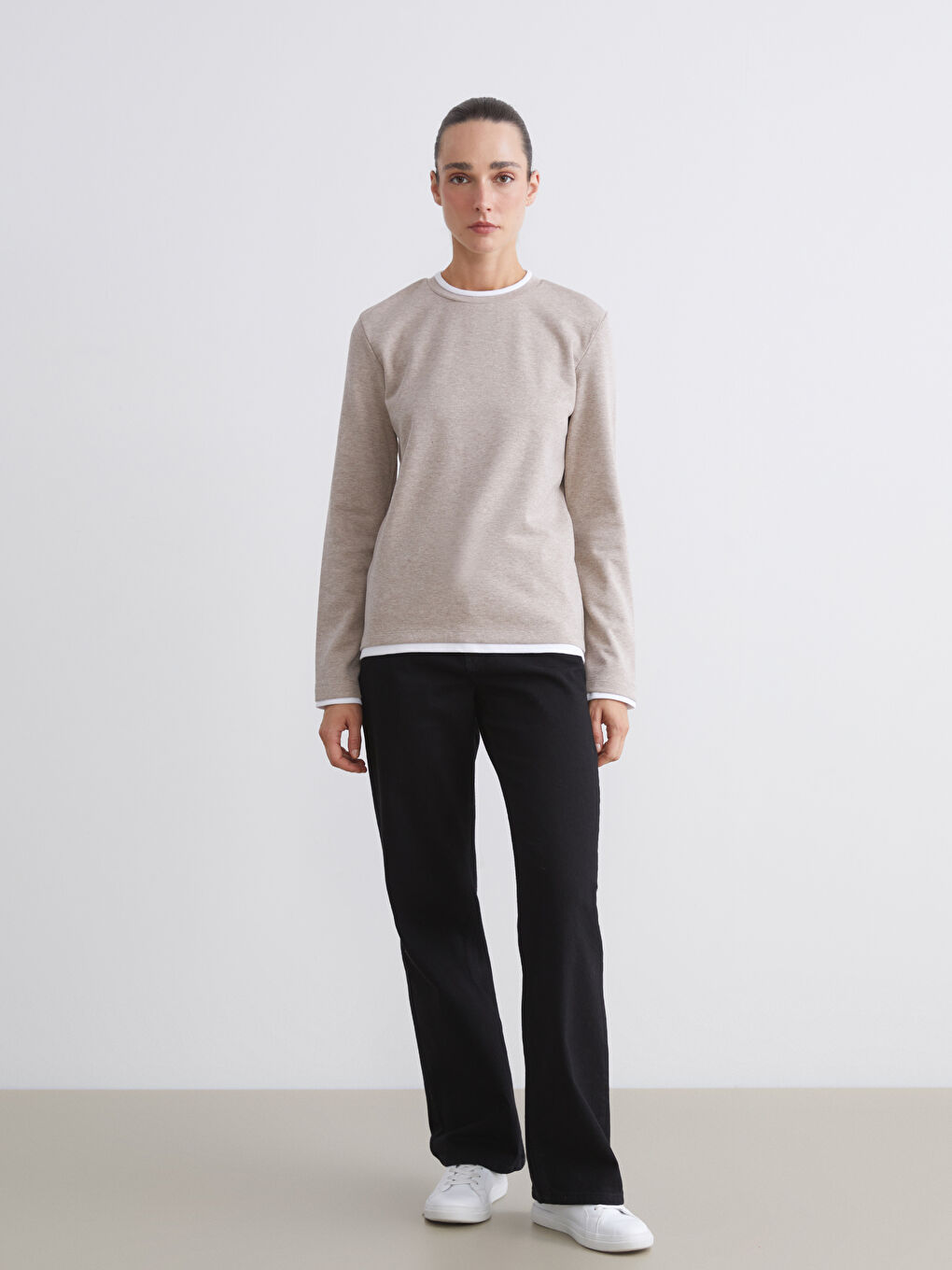 Crew Neck Women's Sweatshirt-1