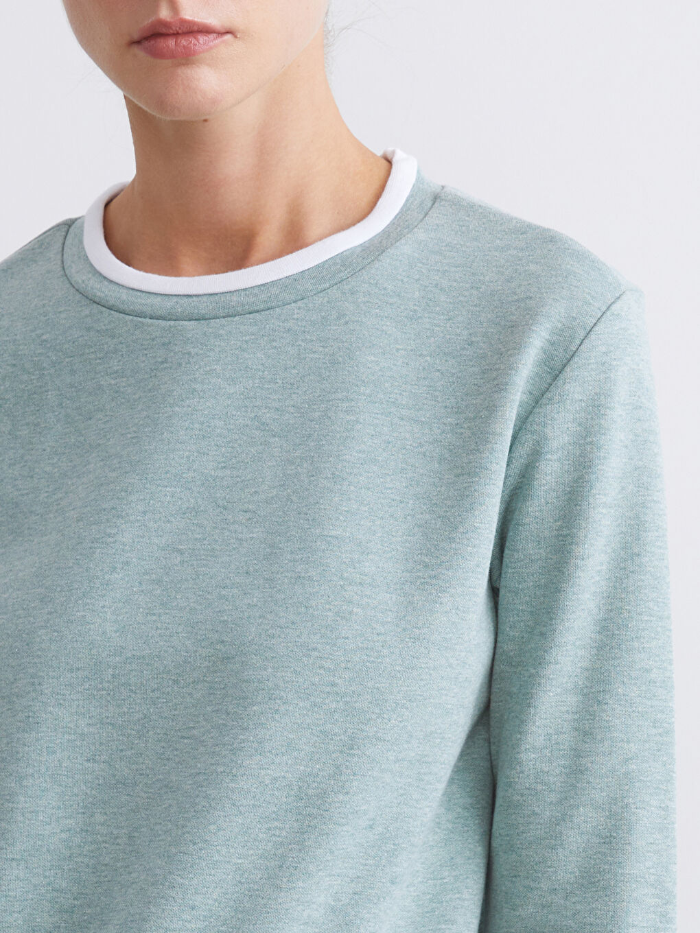 Crew Neck Women's Sweatshirt-2