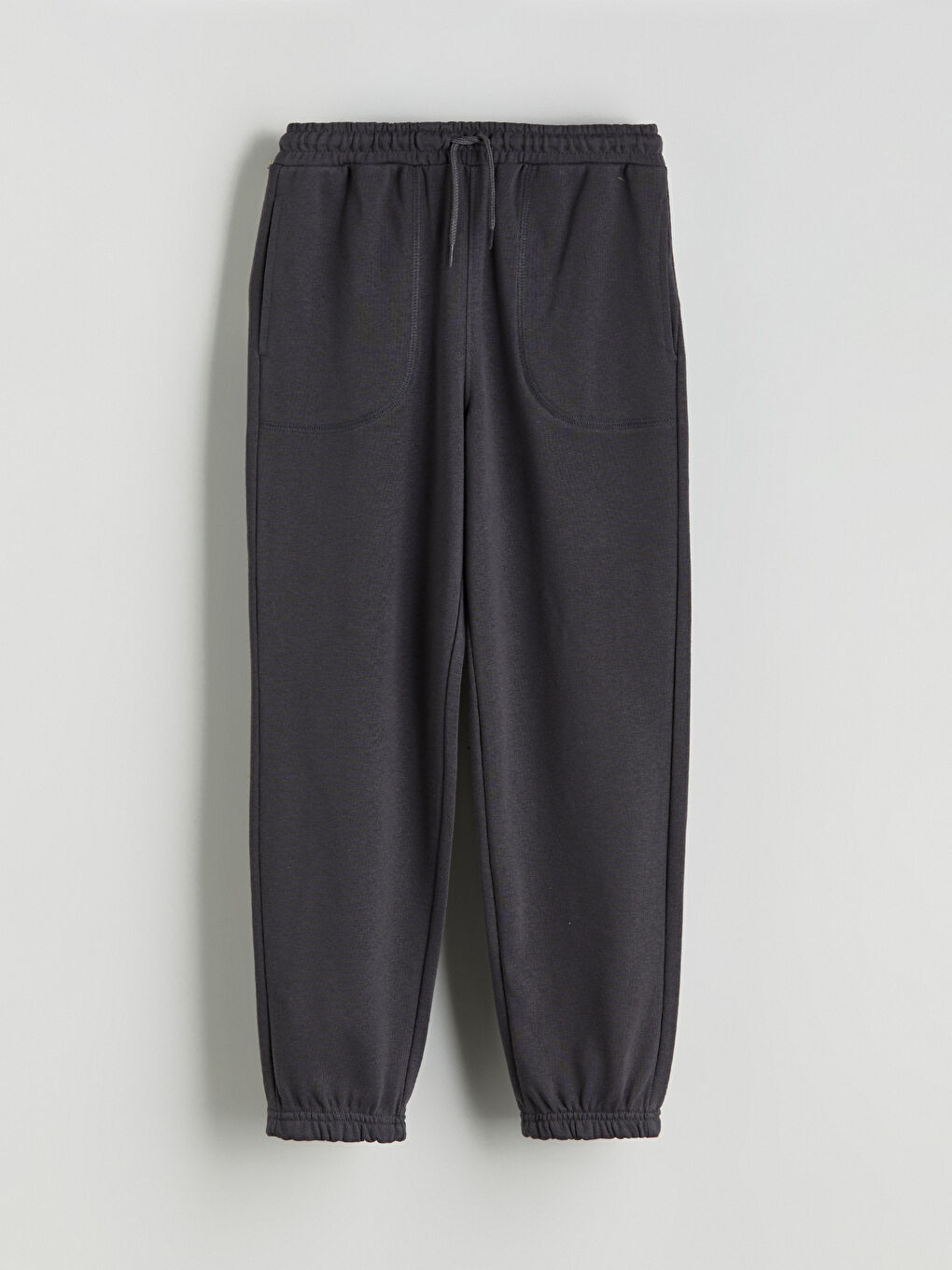 Antrasit Beli Lastikli Erkek Çocuk Jogger Eşofman Alt