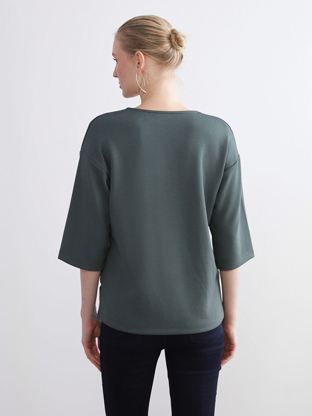 Notch Neck Blouse-3