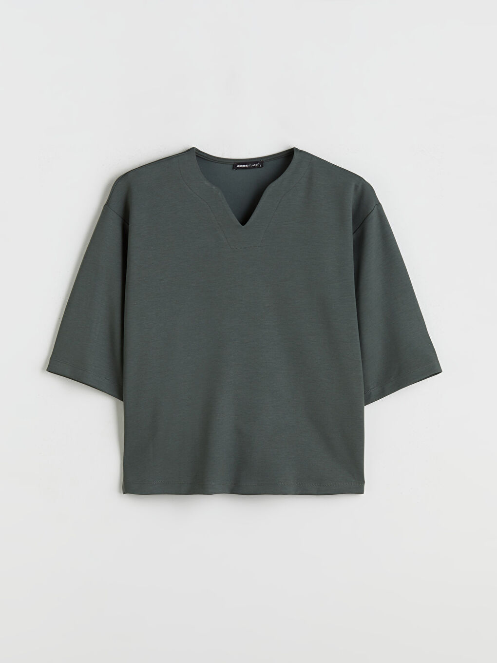 Notch Neck Blouse-4