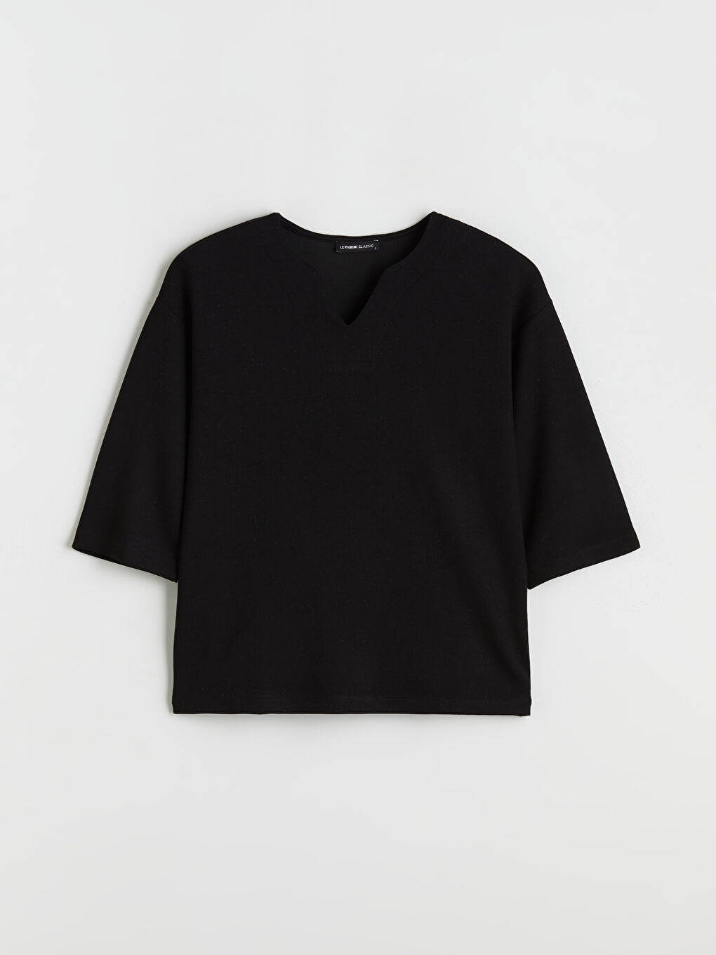 Notch Neck Blouse-4