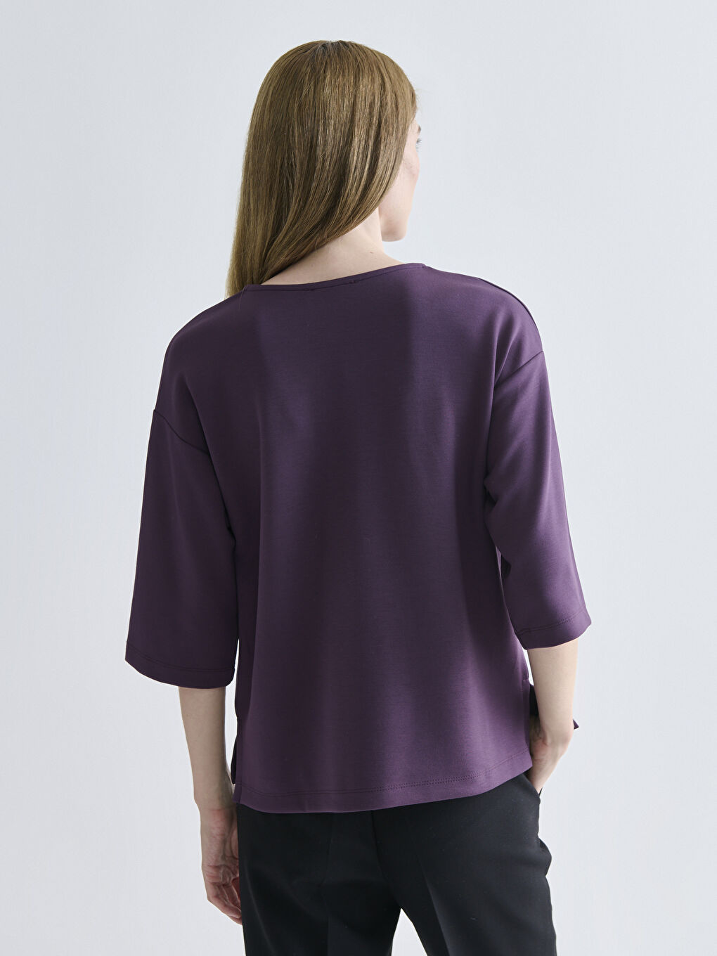 Notch Neck Blouse-5