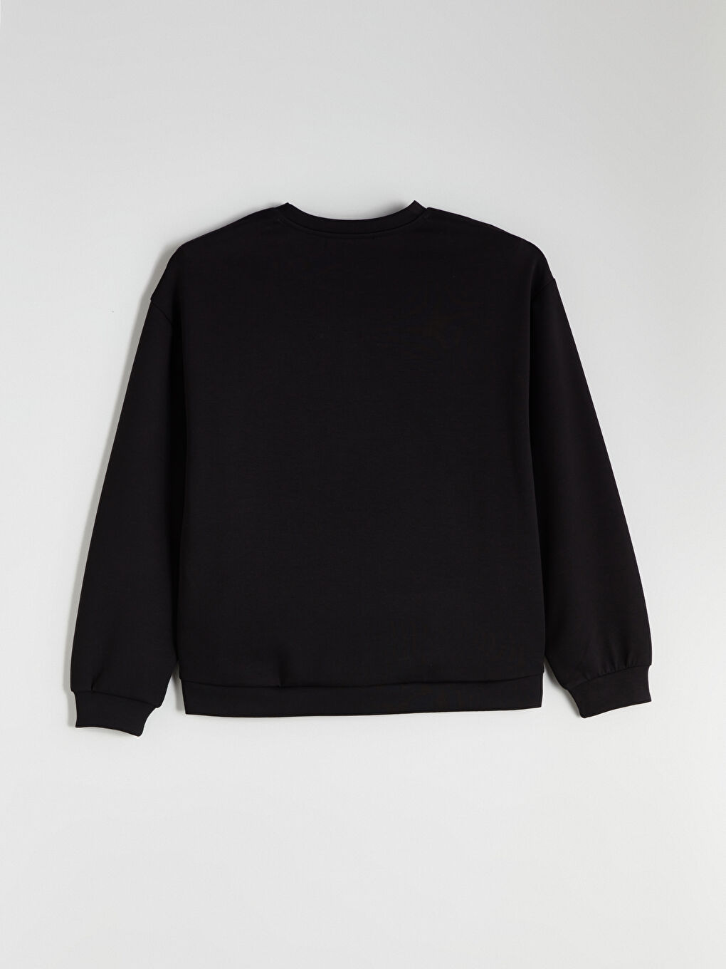 Crew Neck Rhinestone Embellished Oversize Women's Sweatshirt-5