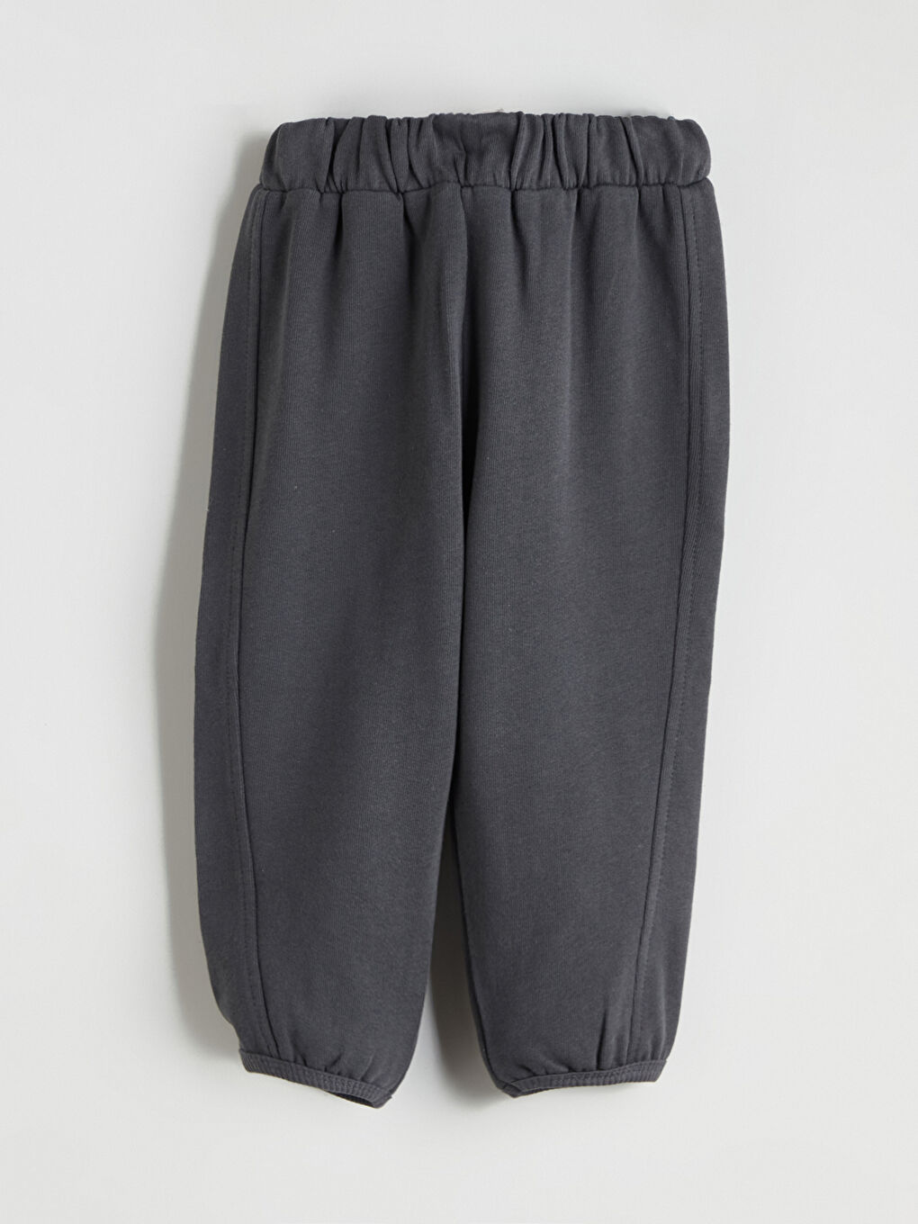 Gri Beli Lastikli Erkek Bebek Jogger Eşofman Altı