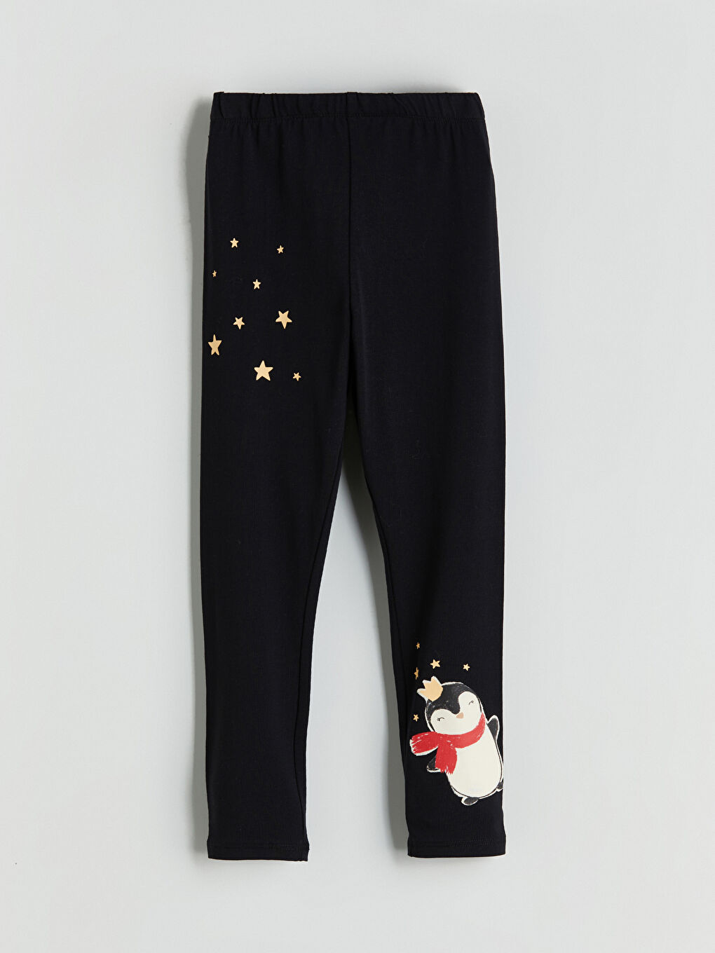Elasticated Waist Printed Girls' Leggings