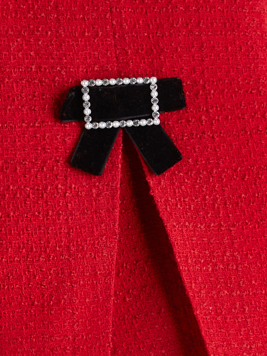 Bow Detail Girl Short Skirt-2