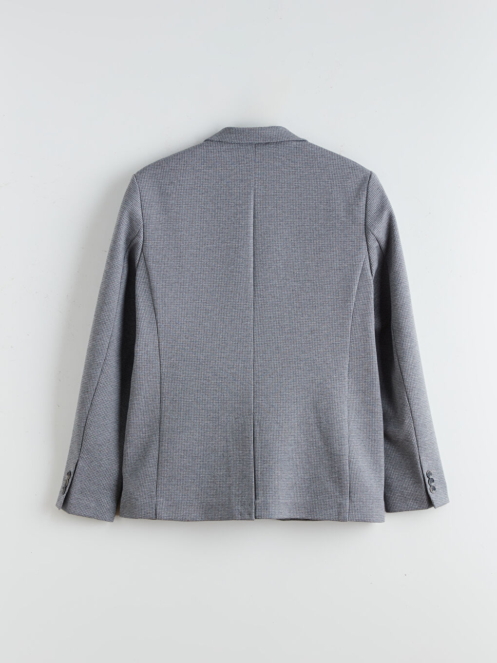 Gri Dar Kalıp Erkek Blazer Ceket-5