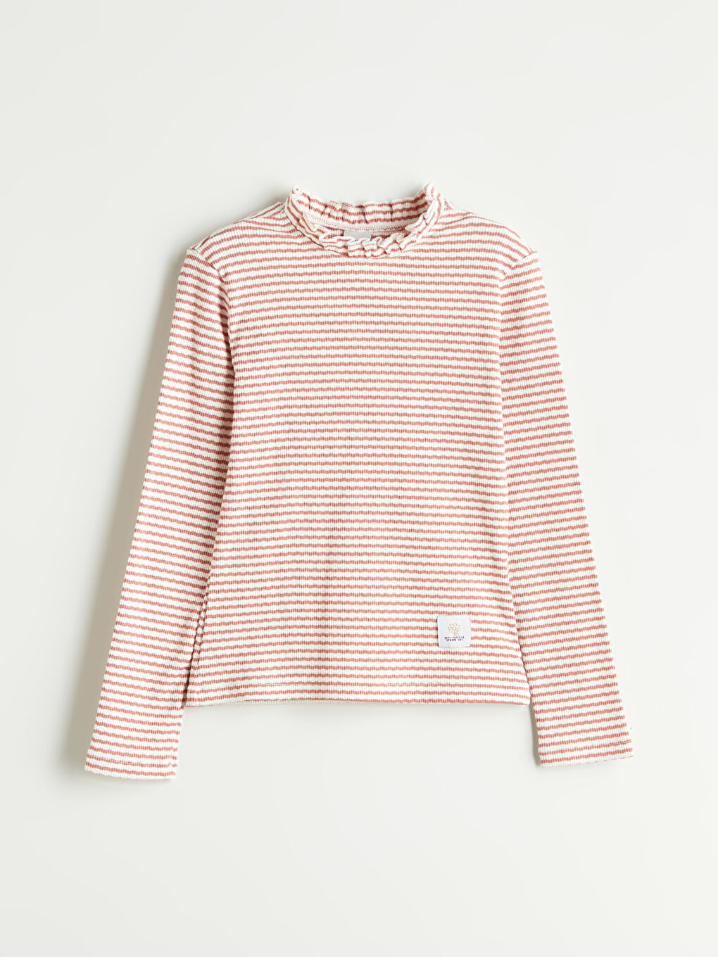 Pembe Dik Yaka Kız Çocuk Tişört