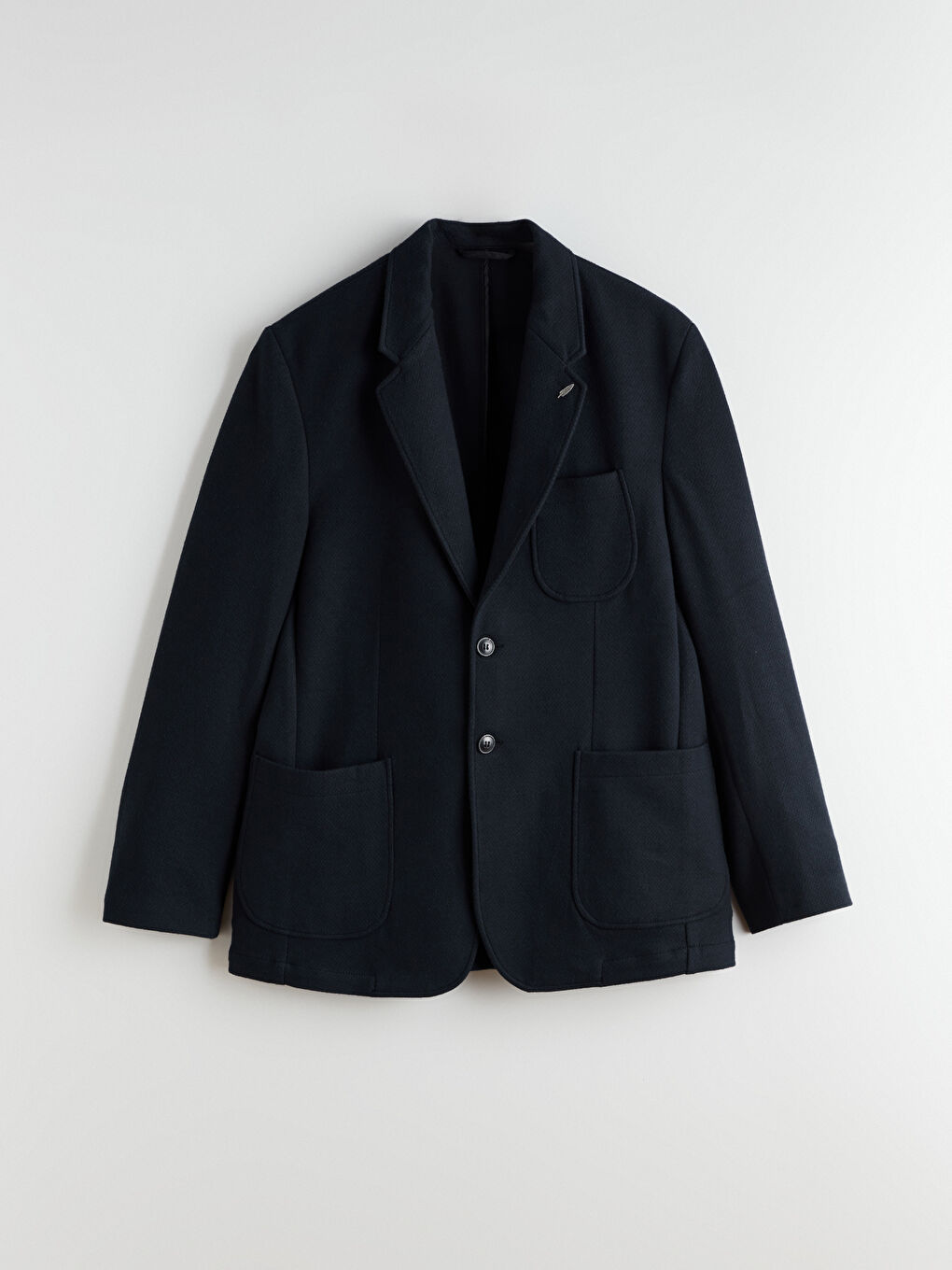 Lacivert Standart Kalıp Erkek Blazer Ceket-4