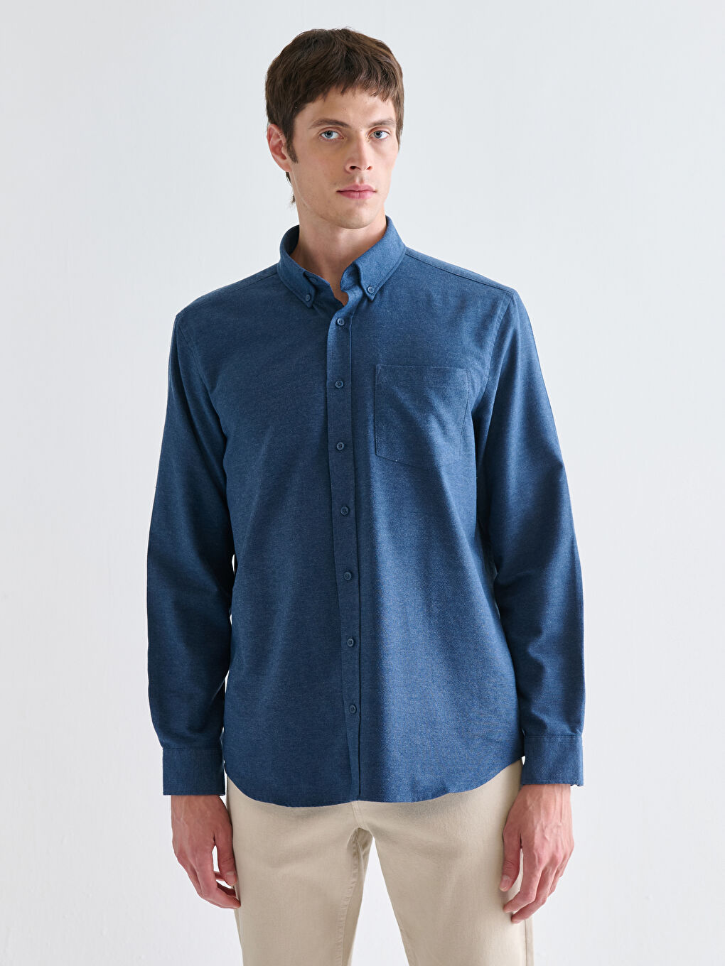 Regular Fit Long Sleeve Men's Lumberjack Shirt