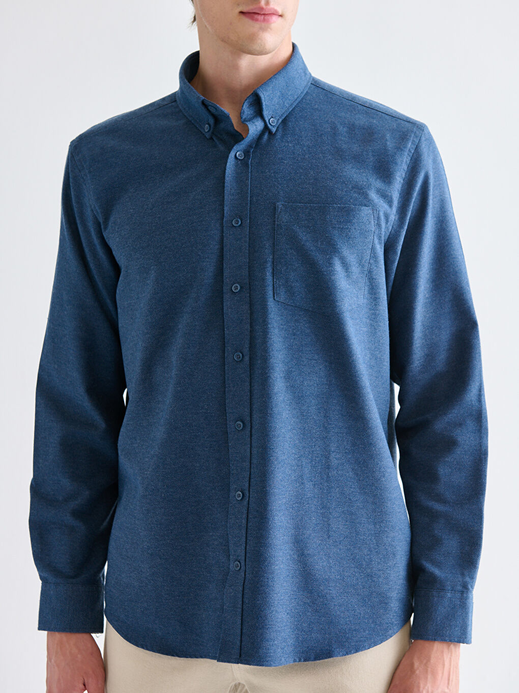 Regular Fit Long Sleeve Men's Lumberjack Shirt-2