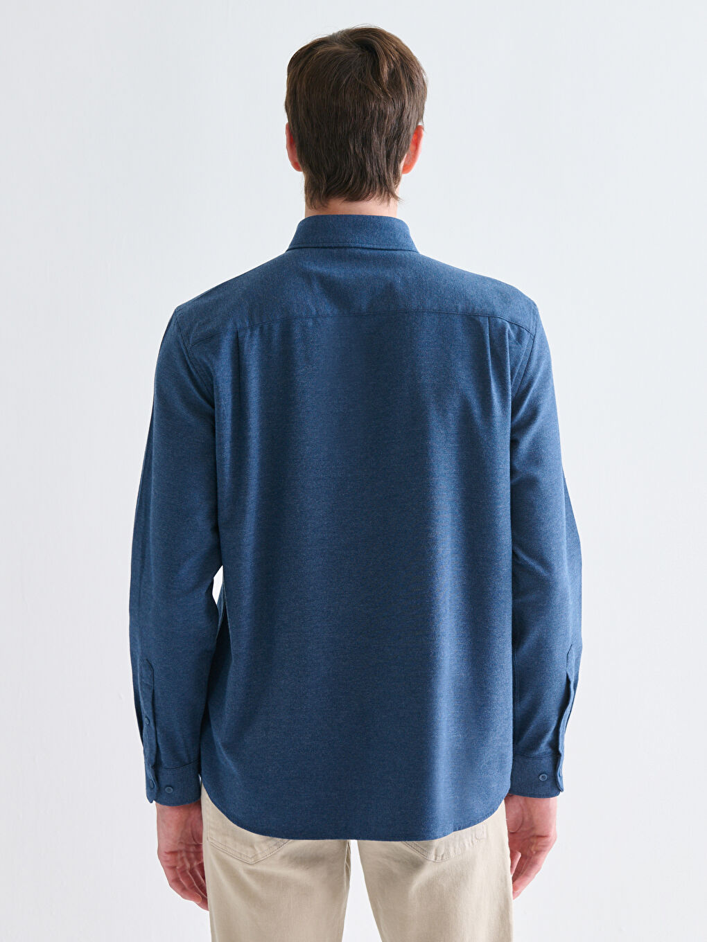 Regular Fit Long Sleeve Men's Lumberjack Shirt-3