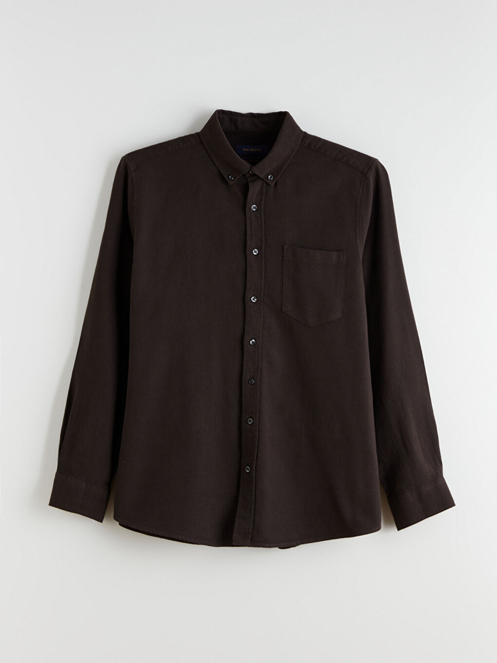 Kahverengi Regular Fit Uzun Kollu Erkek Oduncu Gömlek-4