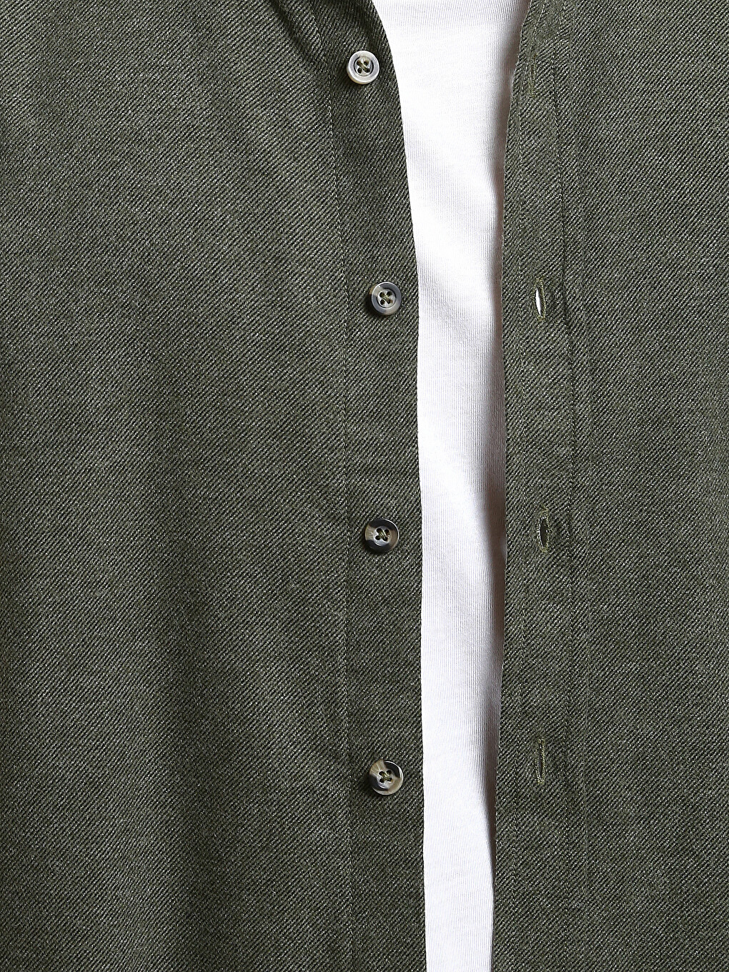 Regular Fit Men's Long Sleeve Flannel Shirt-2