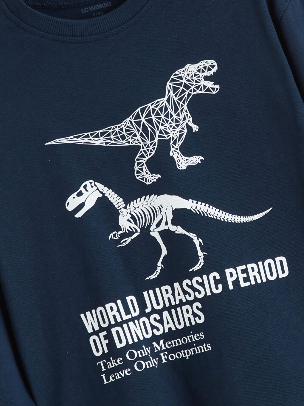 Lacivert Uzun Kollu Erkek Çocuk Tişört 2'li-2