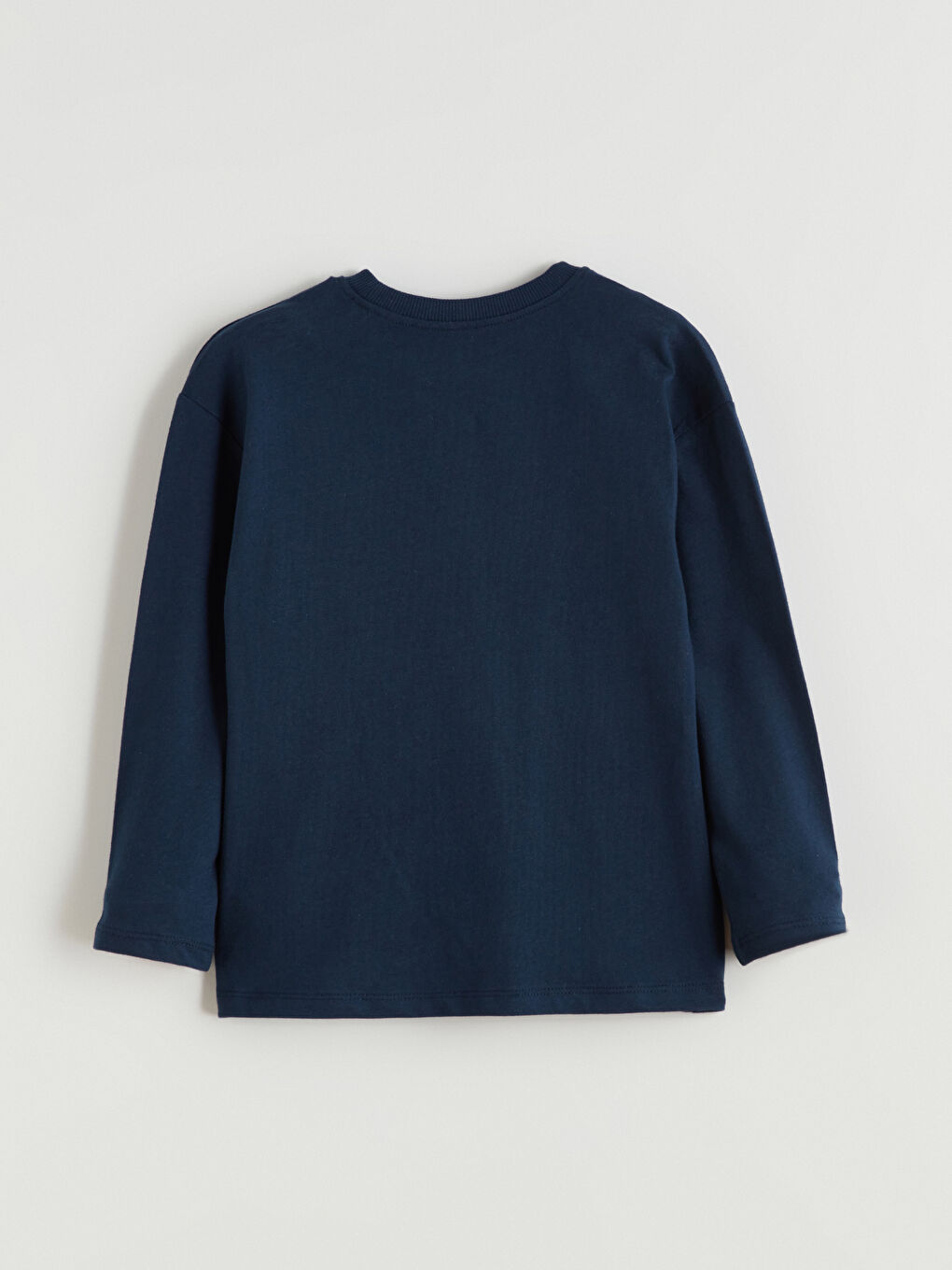 Lacivert Uzun Kollu Erkek Çocuk Tişört 2'li-3