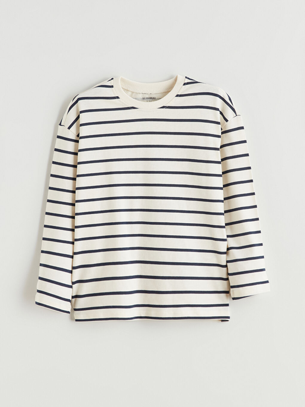 Lacivert Uzun Kollu Erkek Çocuk Tişört 2'li-4