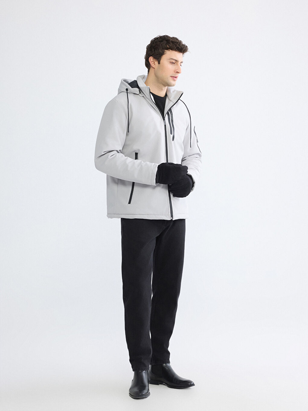 Мужские перчатки с эластичными манжетами-1