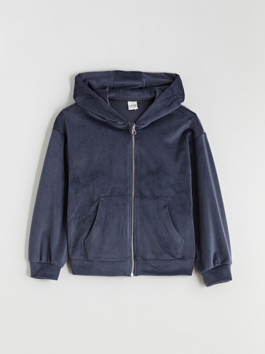 Hooded Velvet Girls' Tracksuit Set-1