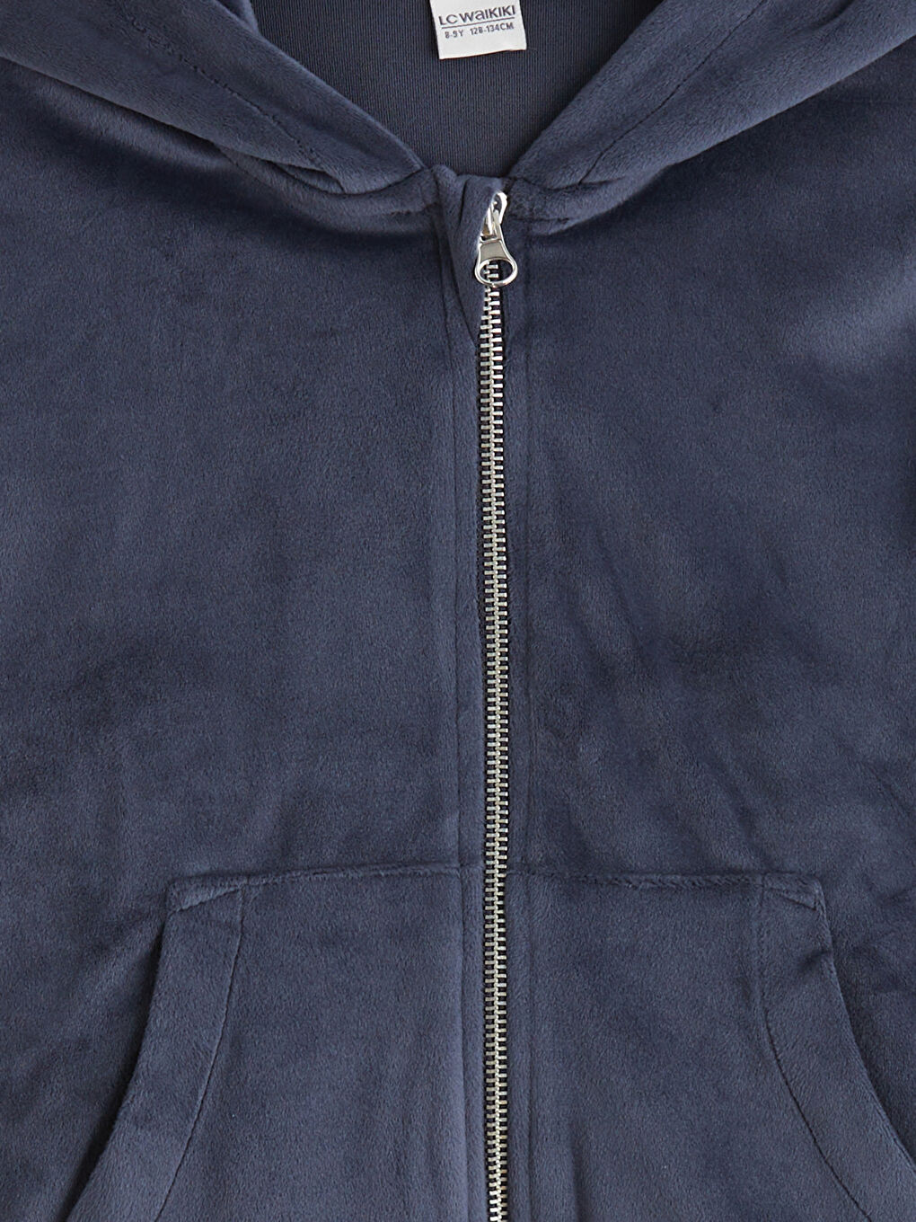 Hooded Velvet Girls' Tracksuit Set-2