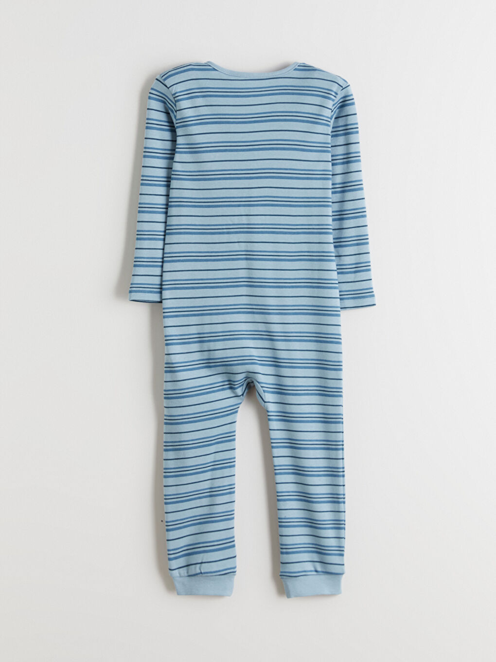 Crew Neck Striped Baby Boys' Jumpsuit-2