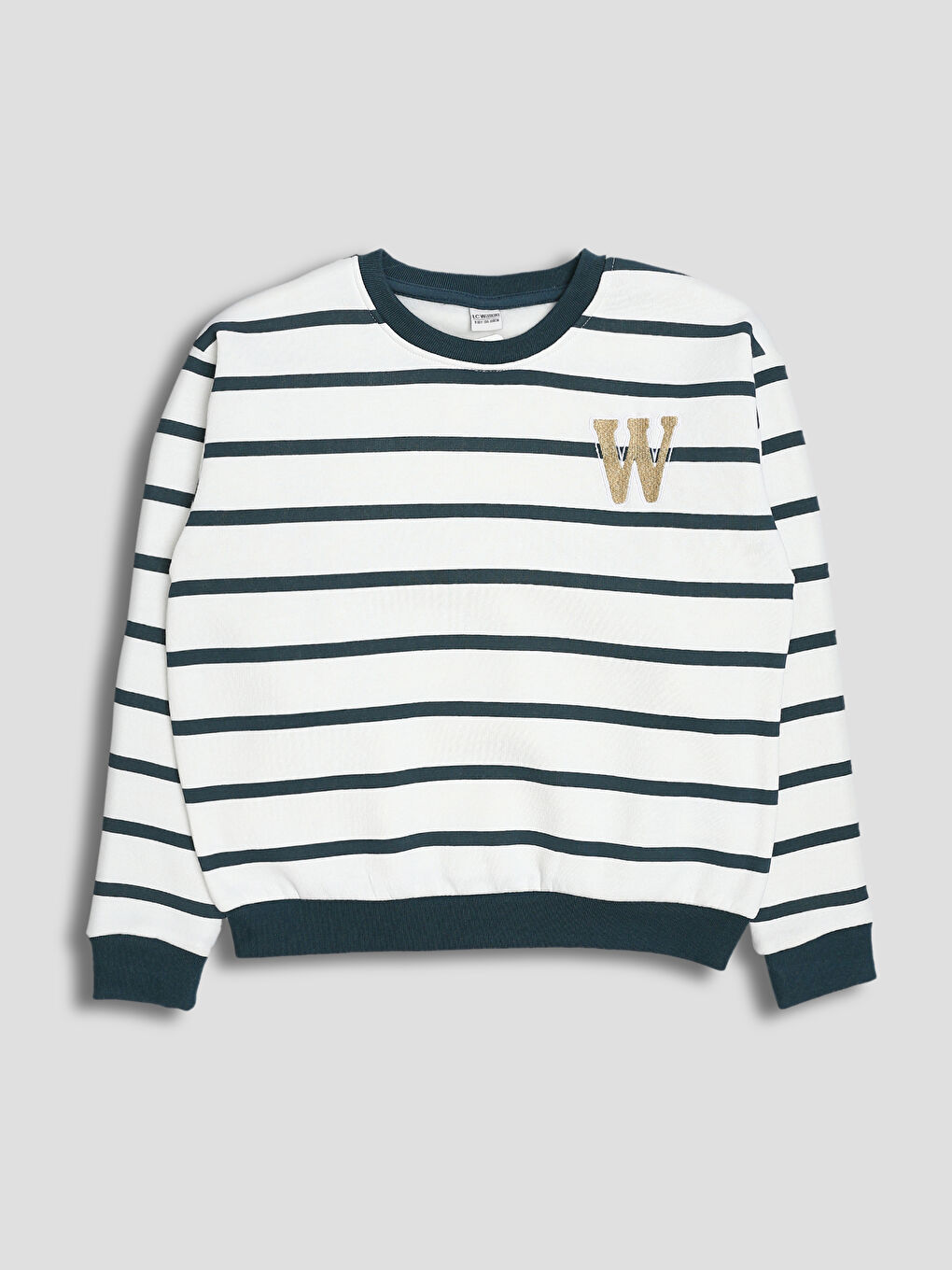Crew Neck Striped Boys' Sweatshirt