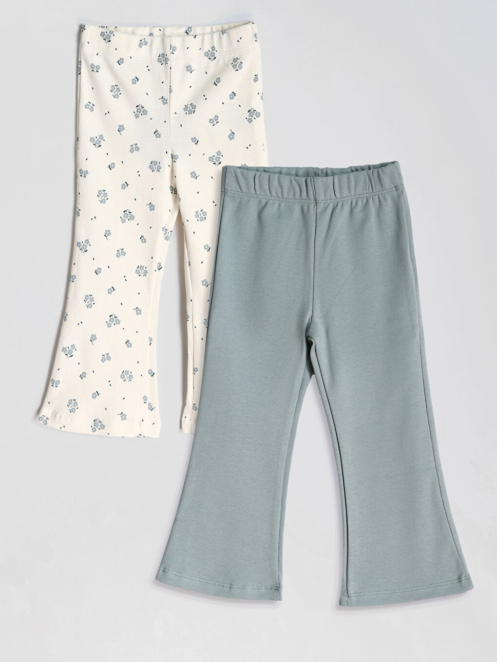 Lot de 2 Leggings pour Filles à Taille Élastiquée