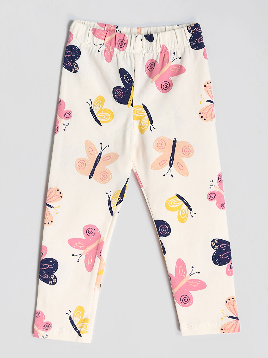 Elasticated Waist Girls' Leggings 2 Pack-1
