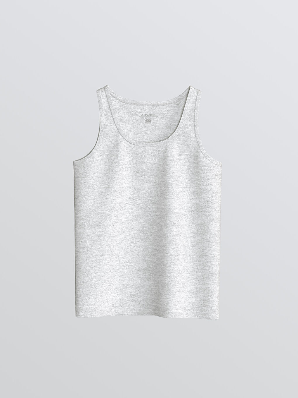 Gri Bisiklet Yaka Erkek Çocuk Atlet