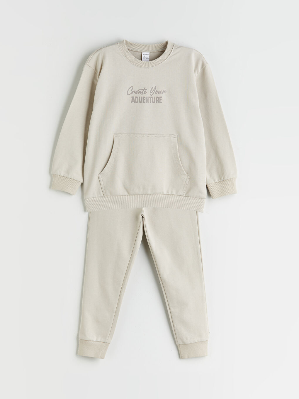LCW Kids Printed Boys Sweatshirt and Sweatpants 2 Pack -W5EJ10Z1-FKQ