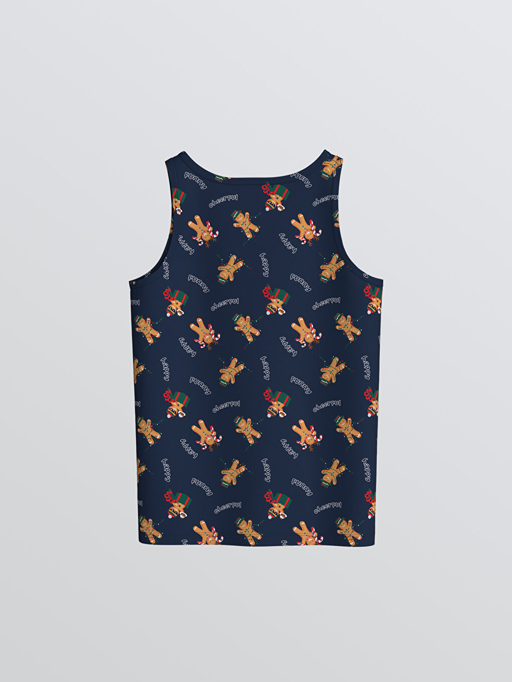 Crew Neck New Year Themed Boys' Vest-1