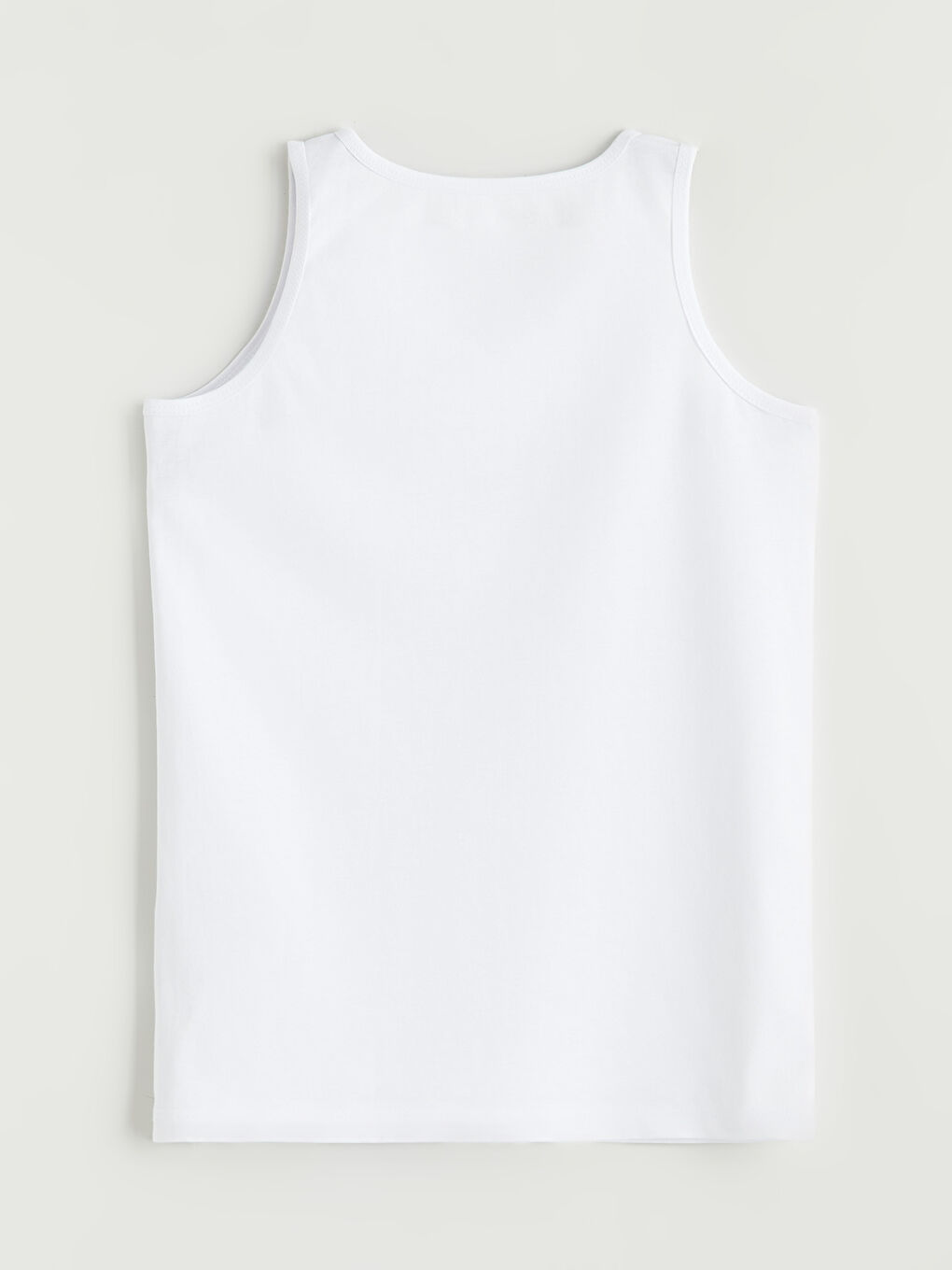 Beyaz Bisiklet Yaka Erkek Çocuk Atlet 2'li-3