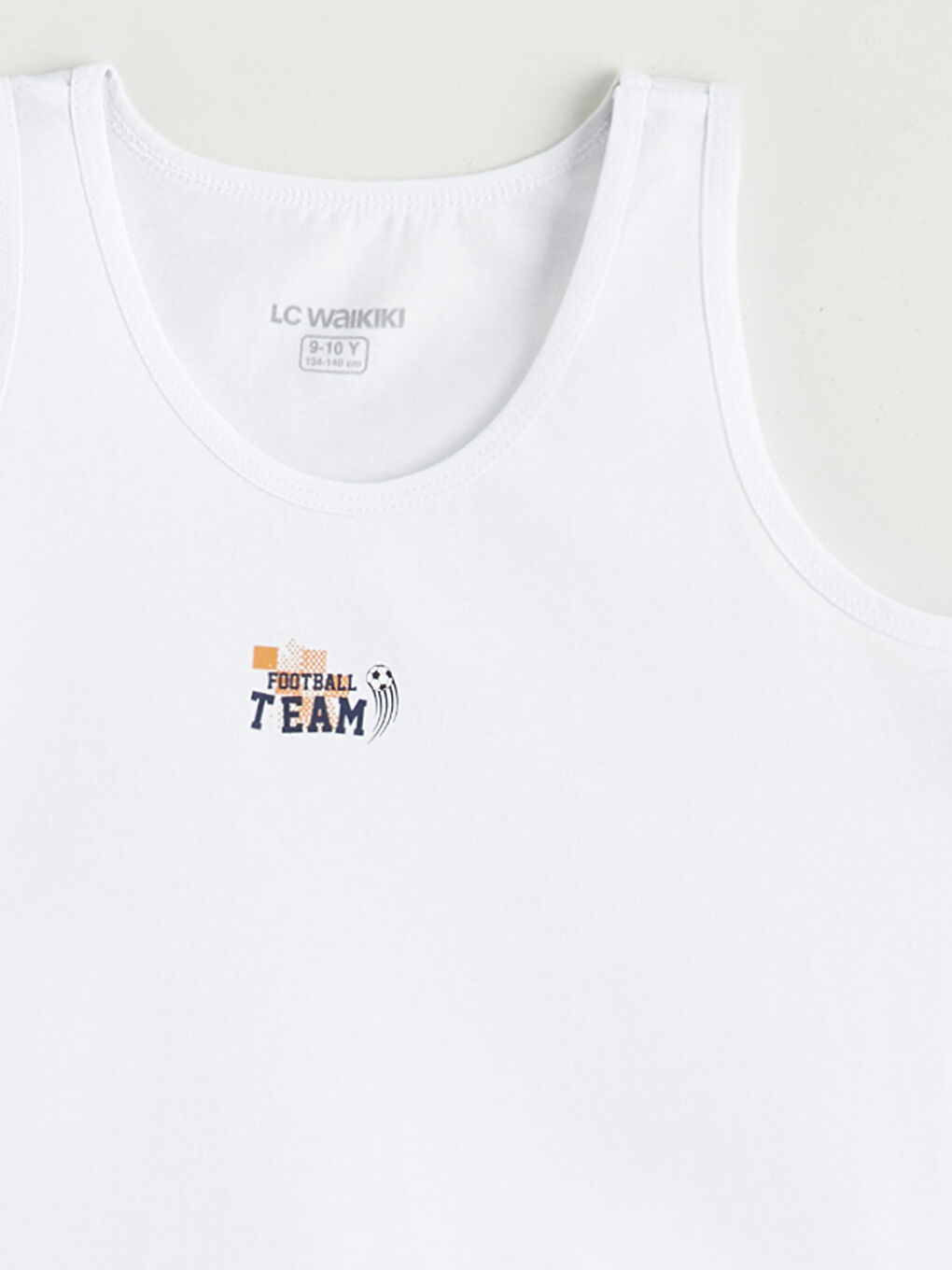 Beyaz Bisiklet Yaka Erkek Çocuk Atlet 2'li-4