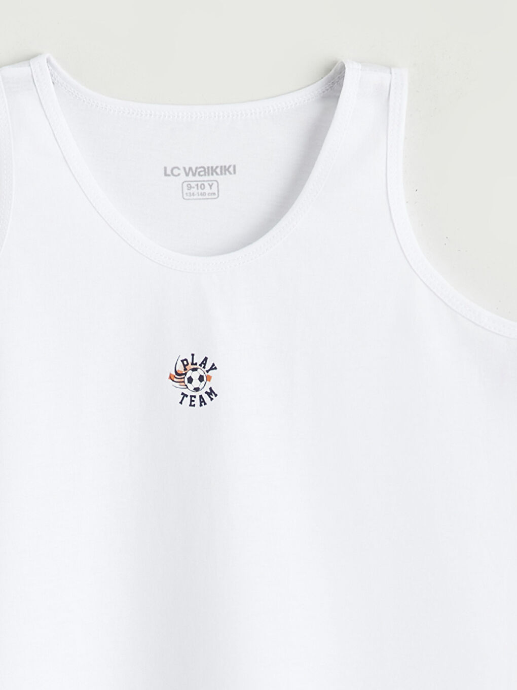 Beyaz Bisiklet Yaka Erkek Çocuk Atlet 2'li-5