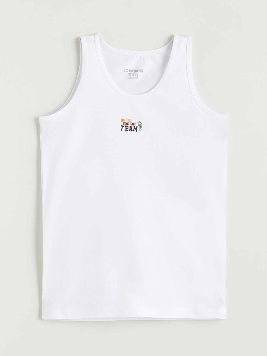 Beyaz Bisiklet Yaka Erkek Çocuk Atlet 2'li-1