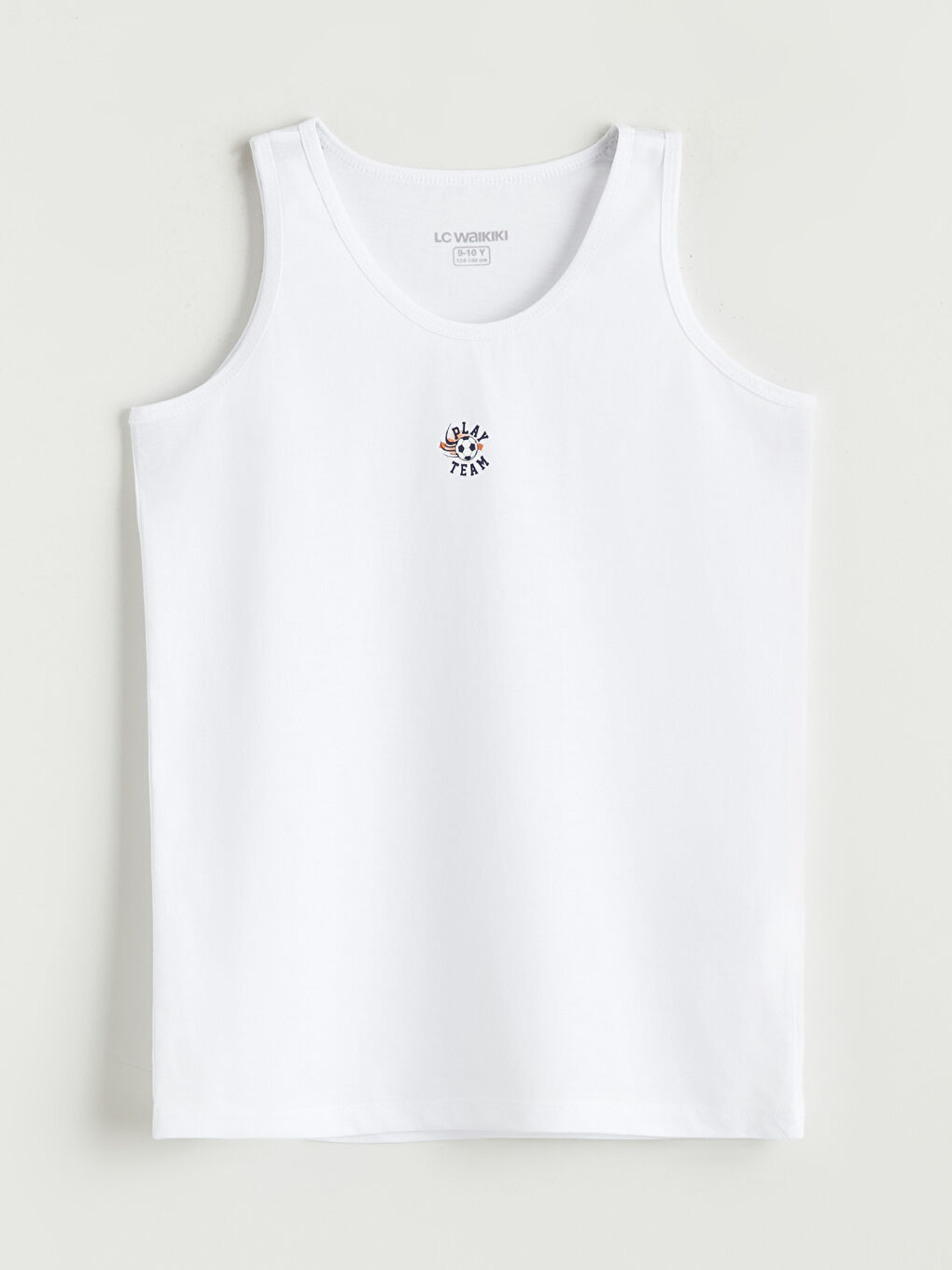 Beyaz Bisiklet Yaka Erkek Çocuk Atlet 2'li-2