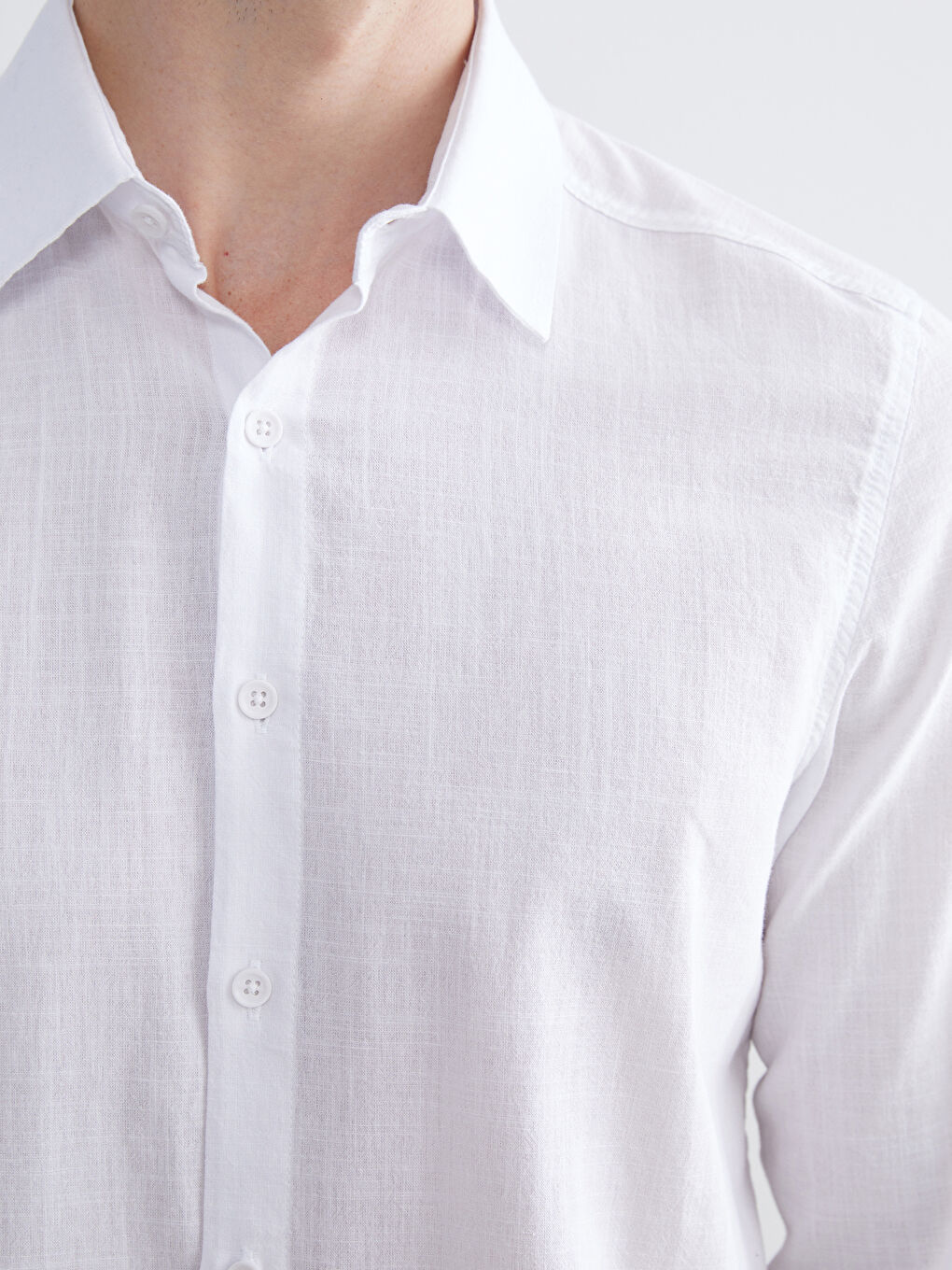 Slim Fit Long Sleeve Men's Shirt-2