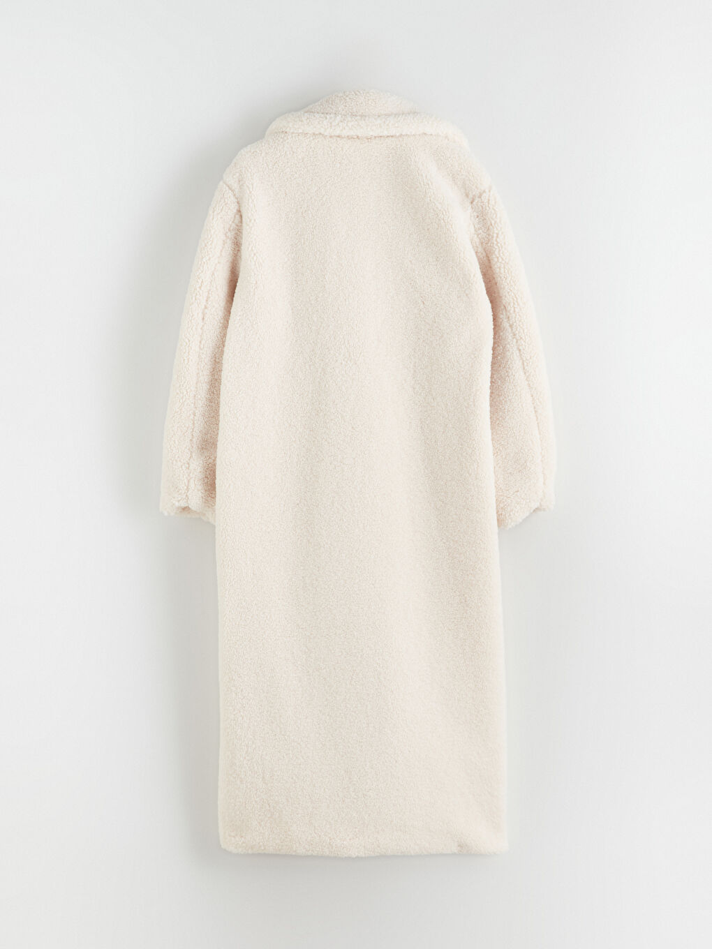 Jackenkragen Langarm Plüsch Mantel für Damen-7