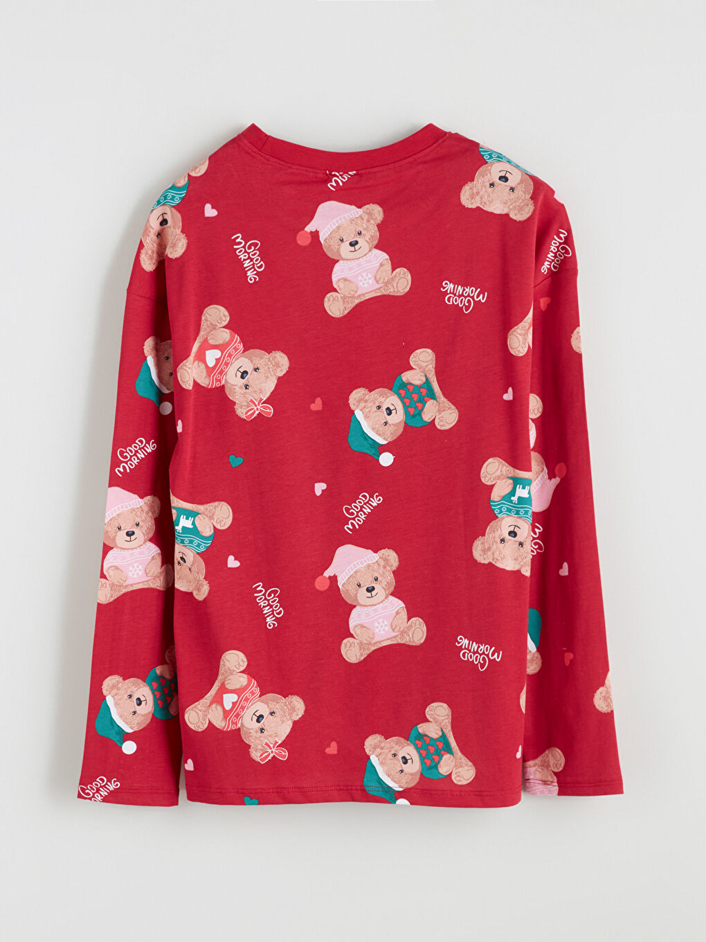 Pyjama-Set für Mädchen mit Weihnachtsmotiv und Rundhalsausschnitt-3