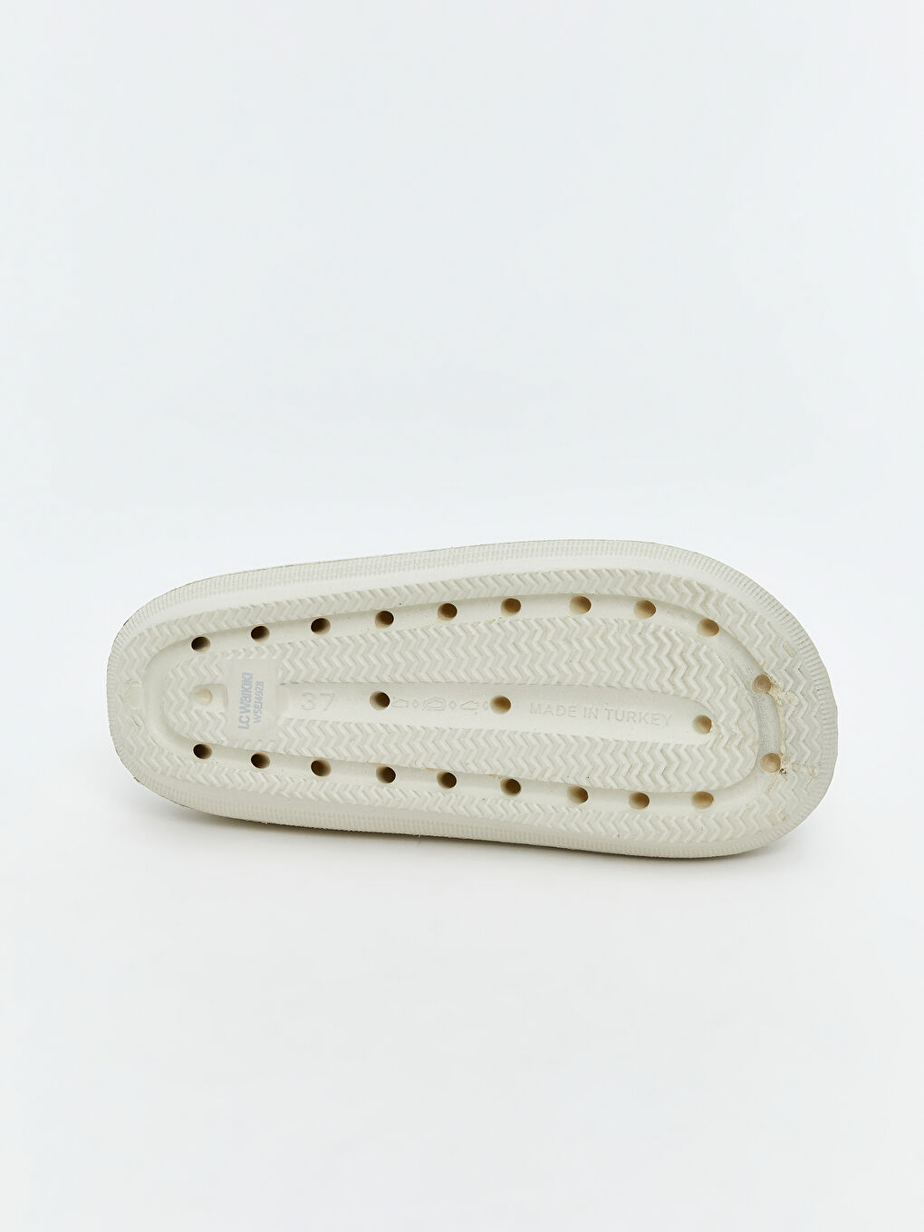 Bej Ayı Baskılı Tek Bantlı Kadın Terlik-3