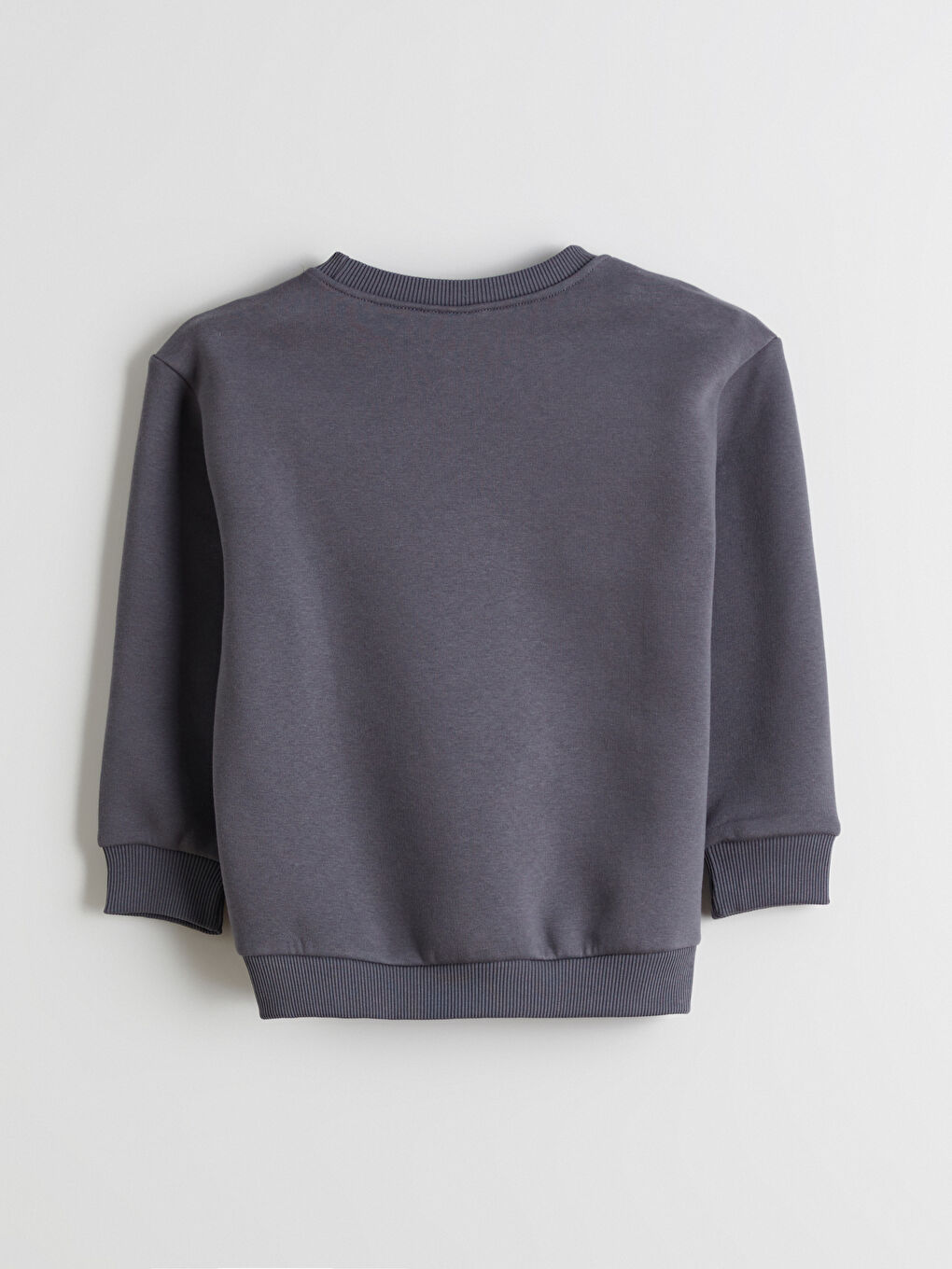 Gri Sonic Baskılı Erkek Çocuk Kalın Sweatshirt-1