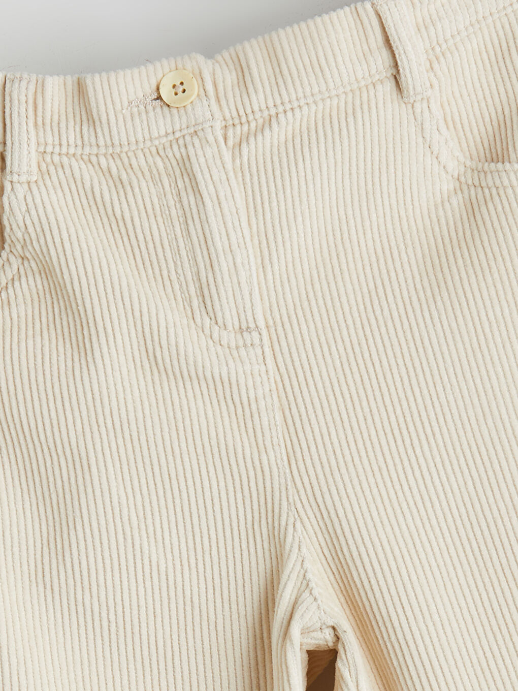 Elastic Waist Velvet Girls' Trousers-1